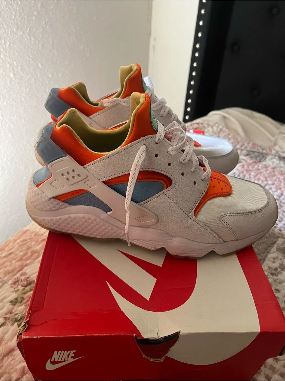 Nike Air Huarache 'White Safety Orange'